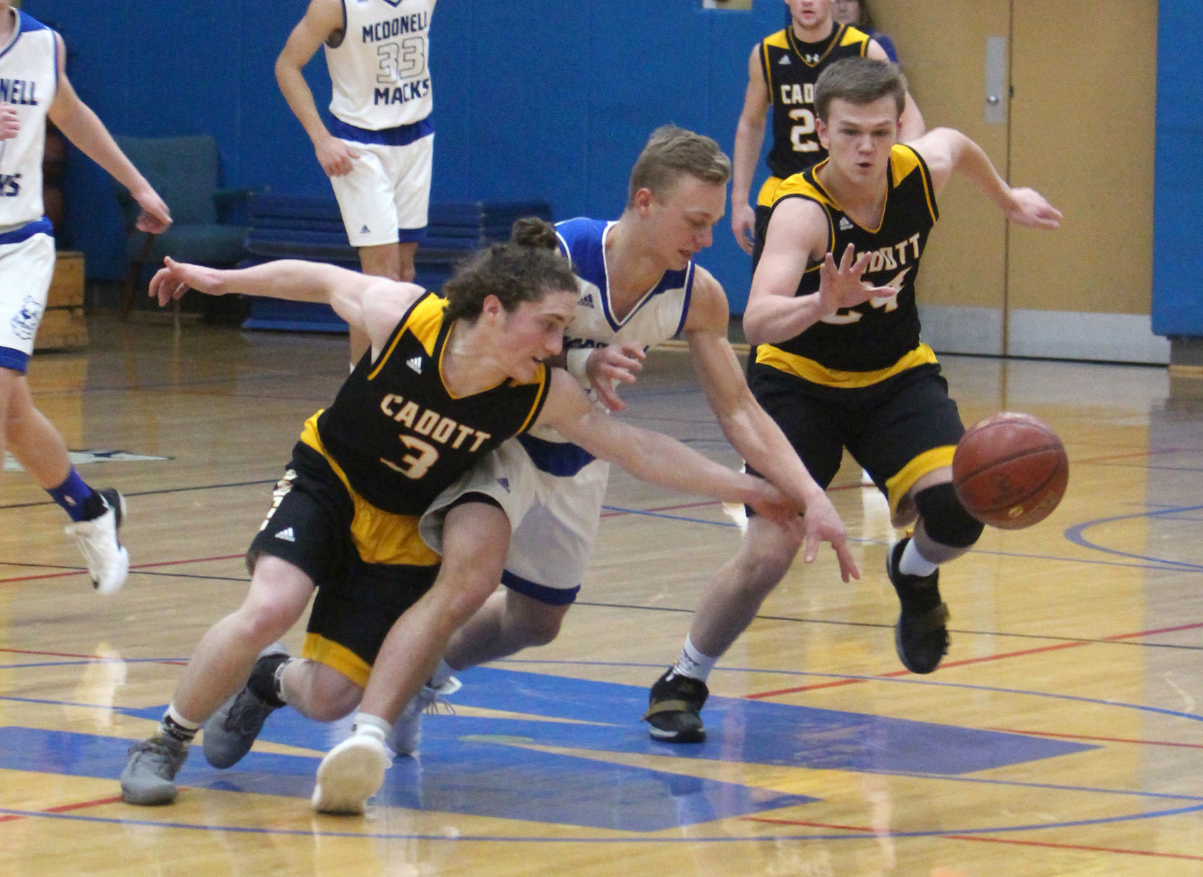 Cadott at McDonell boys basketball 1-15-19
